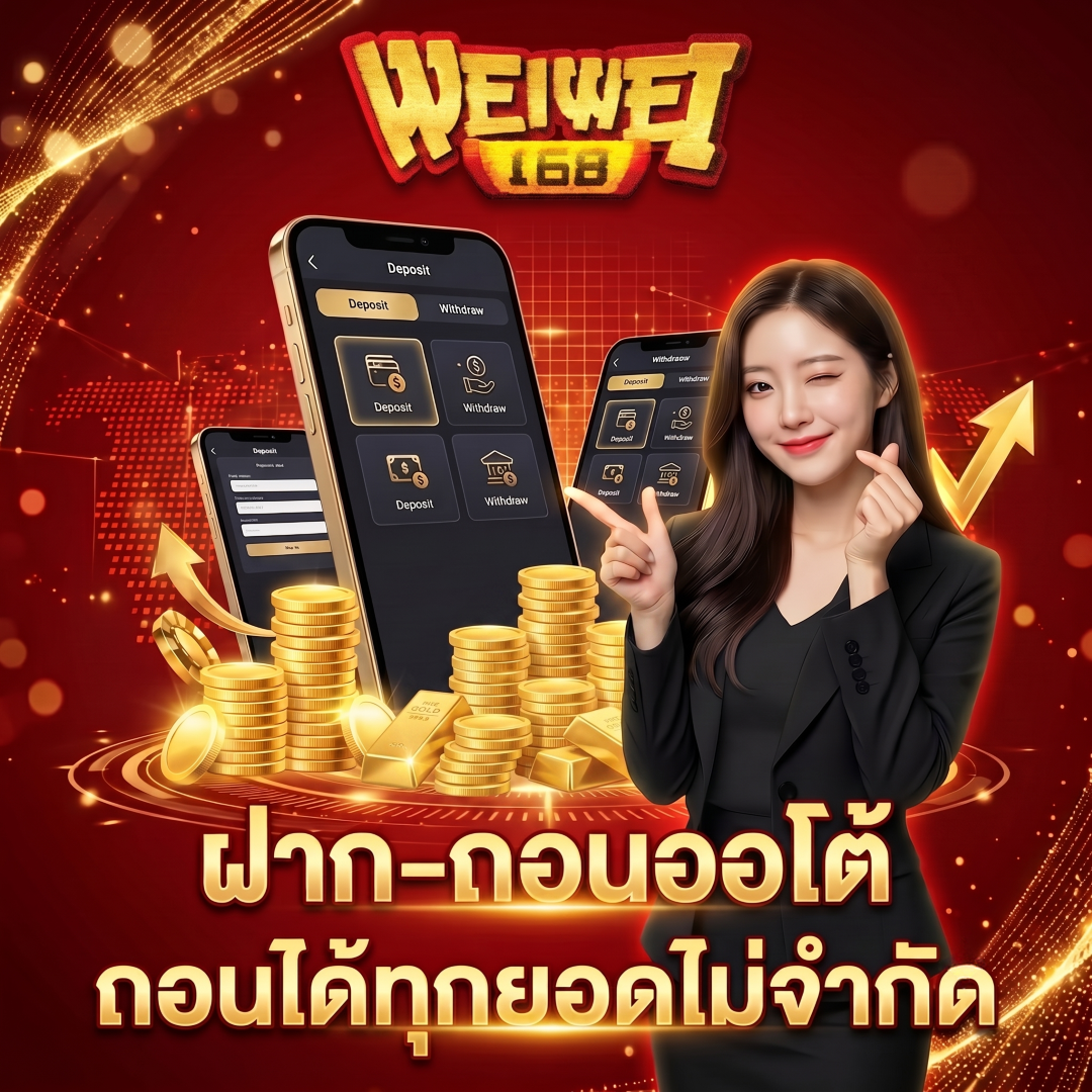 ฝาก-ถอนออโต้ weiwei168 ถอนได้ทุกยอดไม่จำกัด