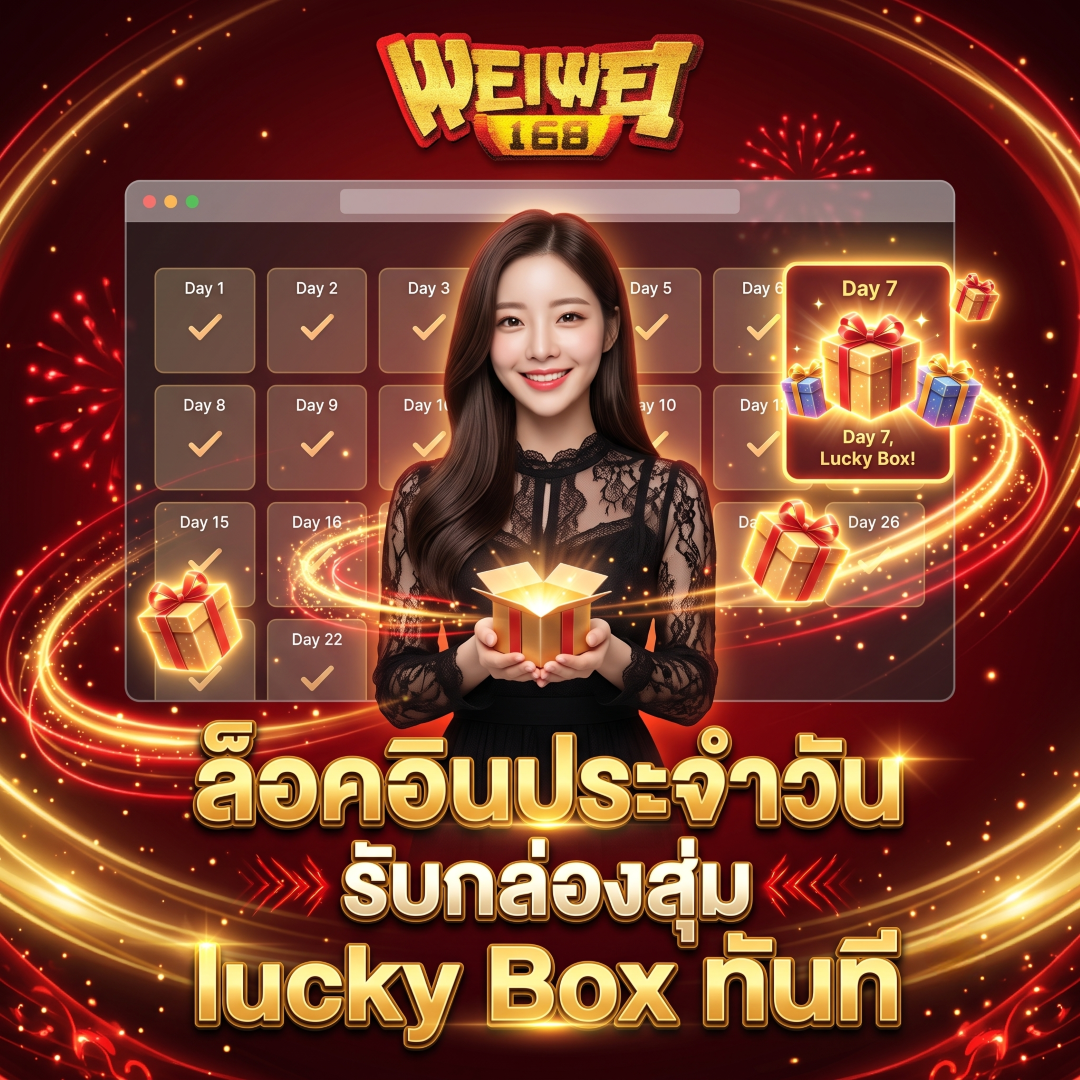 ล็อคอินประจำที่ weiwei168 รับกล่องสุ่ม lucky Box ทันที